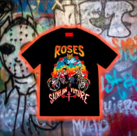 Image 1 of 🆕 Saint John 🎸Christian ✝️ Sex Club  NOT A CULt x FREEBANDZ Roses 🌹 Tee 