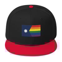 Image 6 of Minnesota Rainbow Pride Flag (6 Stripe) Ballcap