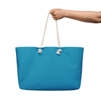 Image 2 of Oversized bag / purse ( Christmas penguins ) teal blue 