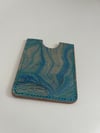 Marbled Cardholder (Blue Swirl)