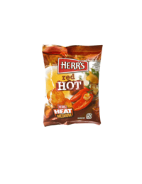 Image 1 of Herr's Red Hot Potatoes Chips.  GLUTEN FREE