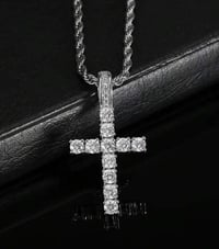 Image 2 of Rhinestone Cross Necklace