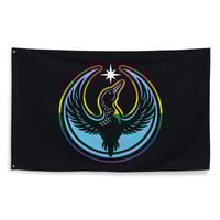 Minnesota Rebel Loon Flag - Black Rainbow