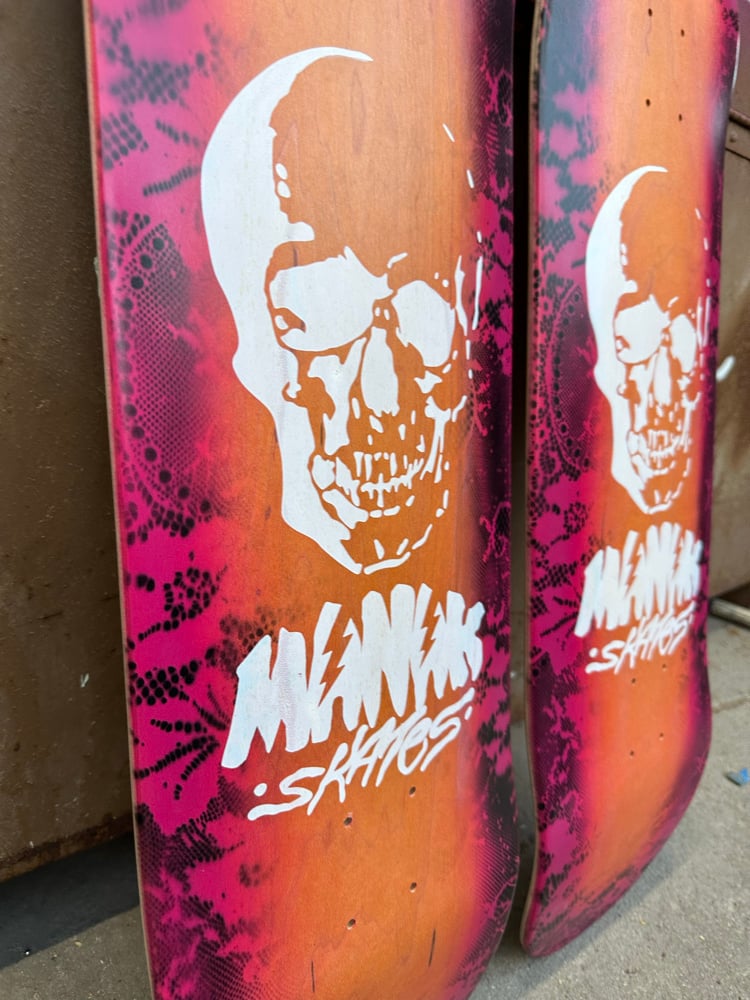 9.2" Symmetrical Twin Tail Popsicle - OG Skull Hawaiian Halo