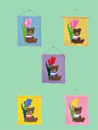 Image 1 of Crochet Tapestry - Teddy Bear