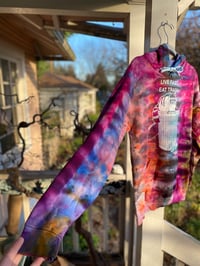 Image 3 of SMALL Live Fast Eat Trash Tie Dye Hoodie