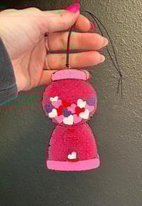 {Strawberry Vanilla Scented} Heart Gumball Machine Freshie