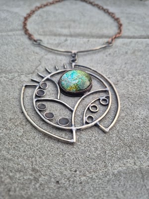 Earth eye necklace 