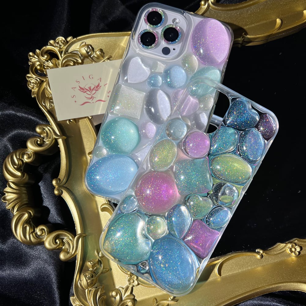 Image of Pastel Color Gems Resin Phone Case For All Brand 