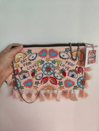 Image 1 of NUDE peach Eat pray love bag and headband set