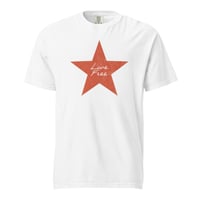 Image 8 of Live Free Vintage Distressed Dark Unisex garment-dyed heavyweight t-shirt