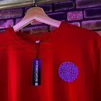 Image 2 of Extreme Culture® - (MEDIUM) Exclusive T-Shirt Red Slimeball Blue 