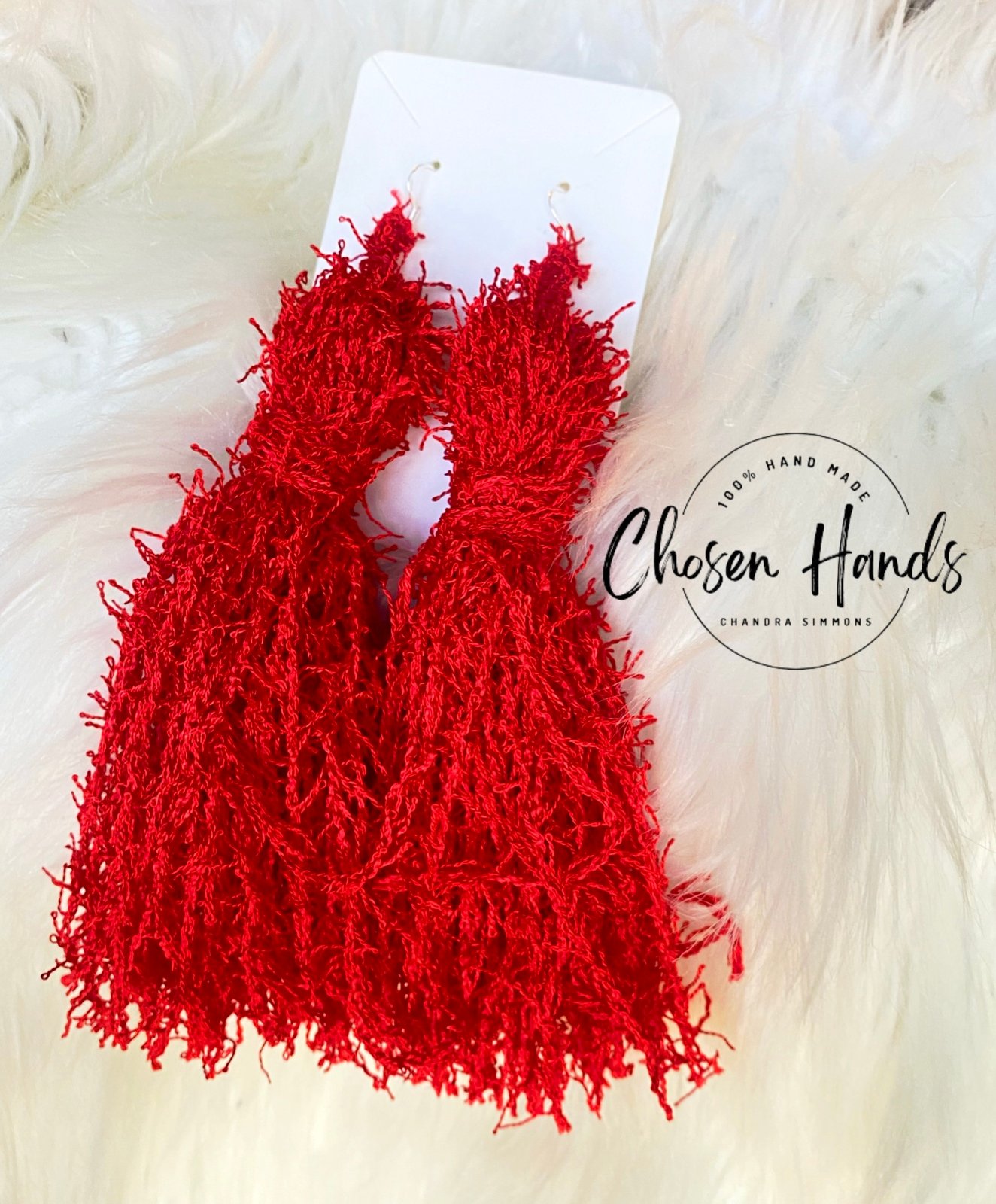 Red tassel hot sale earrings primark