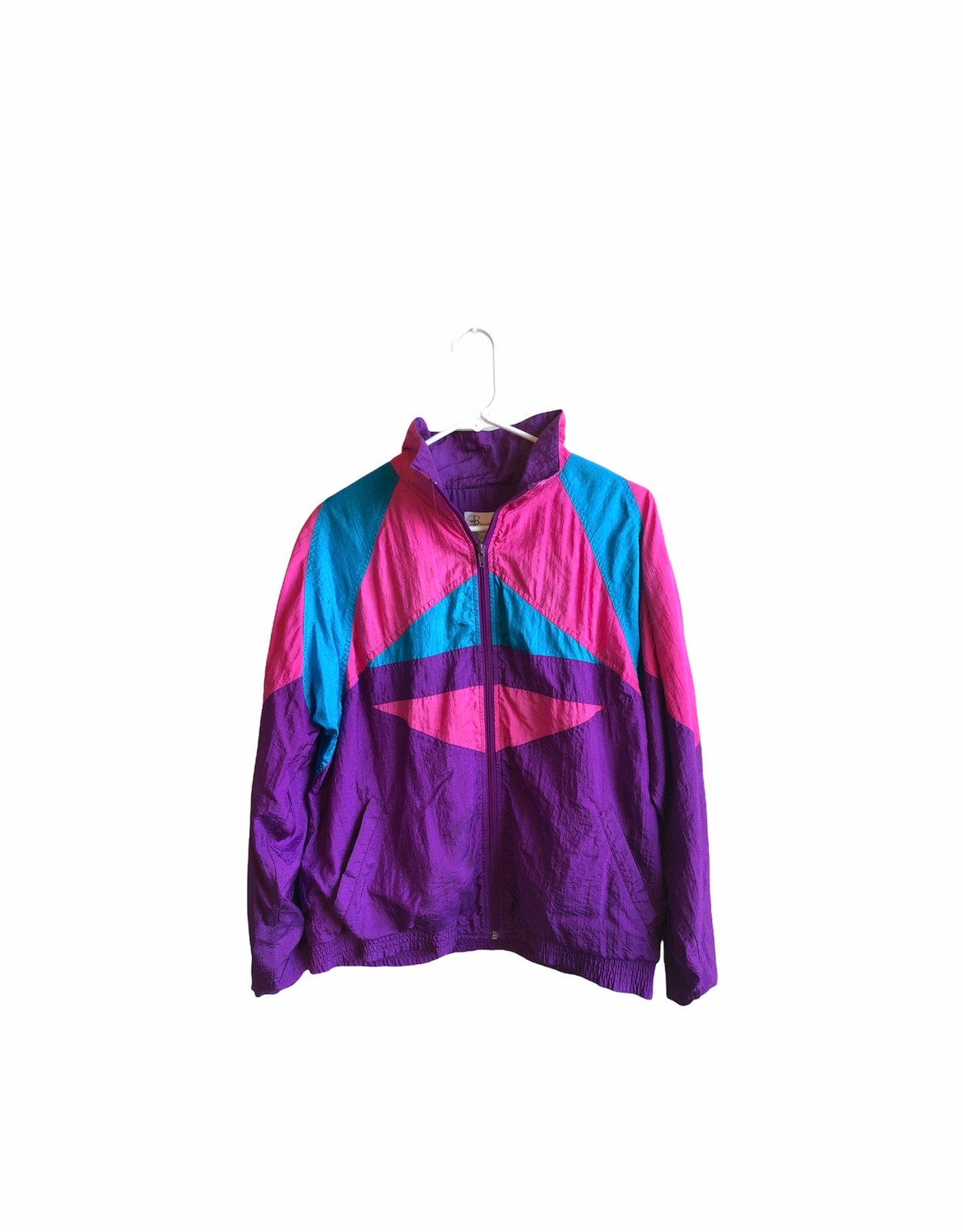 Pink and shop blue windbreaker