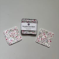 Image 2 of Little Wild Flowers Reusable Makeup Remover Pads (Pack of 4) – Eco Friendly Washable Face Wipes