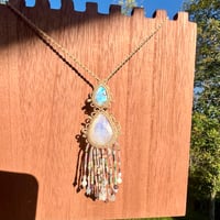 Image 3 of Double Moonstone Necklace
