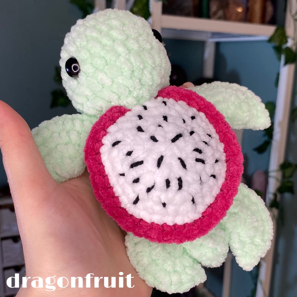 Image of Crochet Fruit Turtle (6 options)