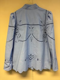 Image 5 of Blue puff sleeve (L)