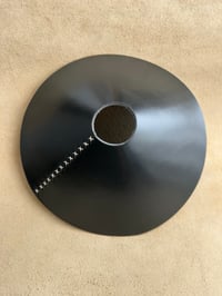 Image 3 of Black leather pendant shade 