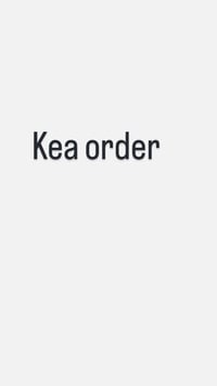 Kea order1 