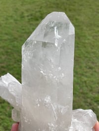 Image 16 of Etched Face Clear Quartz Statement Piece #1068
