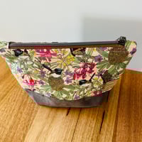 Image 5 of Fabric Zipper Pouch - Blue Wrens