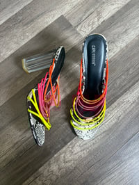 Rainbow strap sandals 