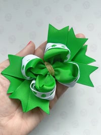Lucky Green Hair Bow 