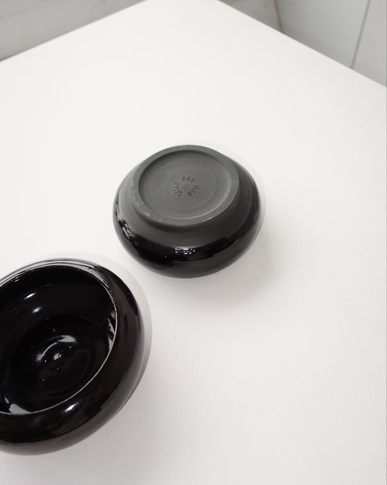 Image of Stacking Bowls in Black gloss