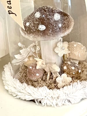 Image of Mushroom glass dome decor 
