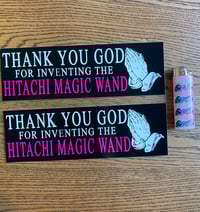 Image 2 of Thank You God For Inventing The Hitachi Magic Wand Sticker 