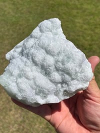 Image 1 of Green Cubic Fluorite On Druzy White Quartz Specimen #2318