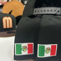 Image 3 of New Era 9Fifty Black Brown Metallic Copper