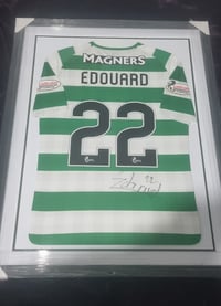 Signed treble treble framed Odsonne Edouard top