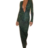 Image 3 of V-Neck Leopard Print Dress - Casual Women's Womenswear tropical vacation sun