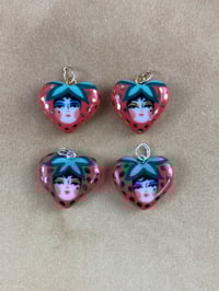 Image 7 of Strawberry Hearts - Gold and Platinum lustre options