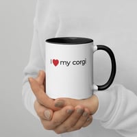 Image 2 of Corgi Mug with Color Inside