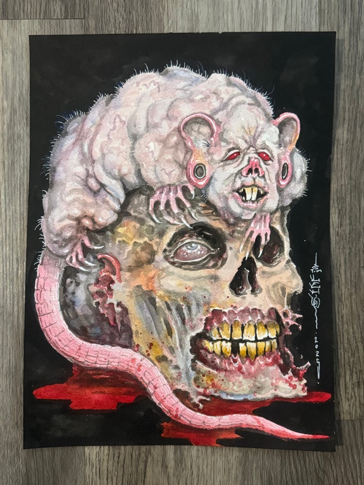 Image of Tim Lehi “Brats Get Fat While Good Men Die” Painting