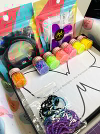 Image 3 of Neon Purple Beading Butterfly Kit 