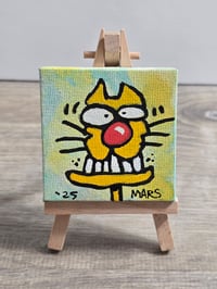 Image 4 of Spe 1 2.5x2.5 Inch Original Painting by Joey Mars 