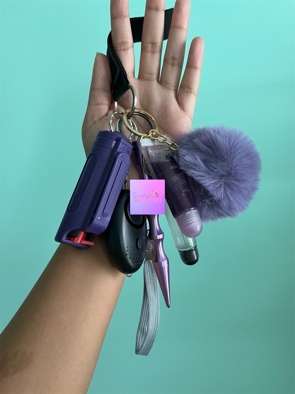 Image of self defense keychains 💜. 