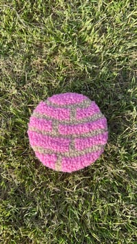 Pink concha coaster 