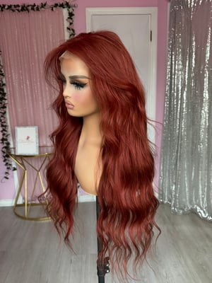 Image of human hair auburn (ready to ship)