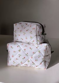 Image 1 of Blush Rosebud Beauty Bags