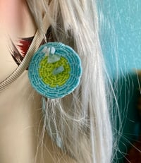 Image 1 of Bohemian Earrings in Blue Gems