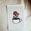 Coffee Bloom Print