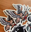 Eagle With Coffee Branch sticker