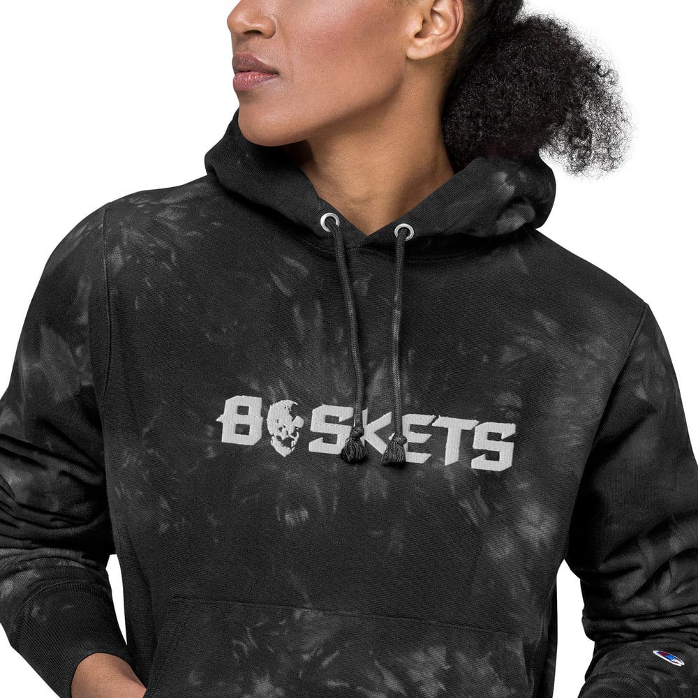 baskets unisex champion tie-dye hoodie