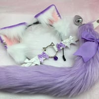 Image 1 of Purple Furry 🐱 Set