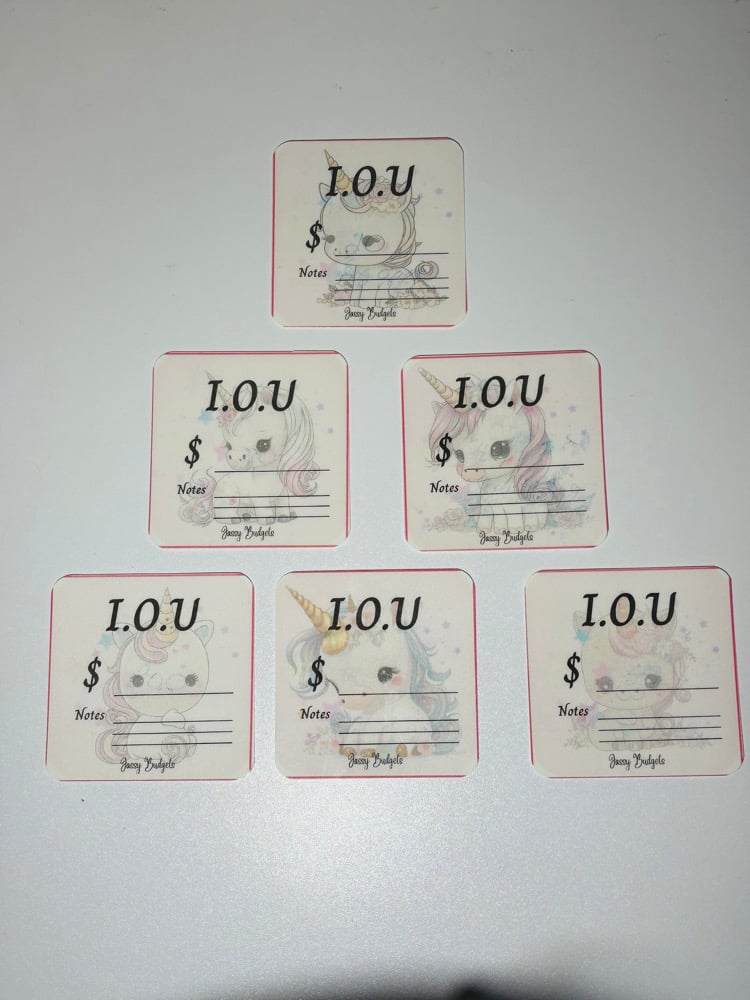 Image of Unicorn I.O.U Slips